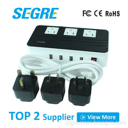 200W 110V Travel Power Converter Multi-functional All-in-One Converter with EU UK US AU plugs for your International trip